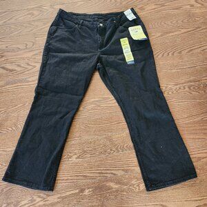 Lee Riders Jeans Women's Sz 22 W P Black Denim Mid-Rise Boot Cut Y2K Rodeo Style